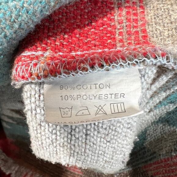 Unbranded Southwestern Print Aztec Chacket Jacket Women's L Blue Multicolor - Picture 3 of 4